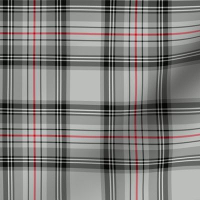 Glen Moy tartan, red stripe, 4"