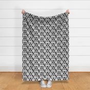 Plus plus cross geometric modern patterns black and white