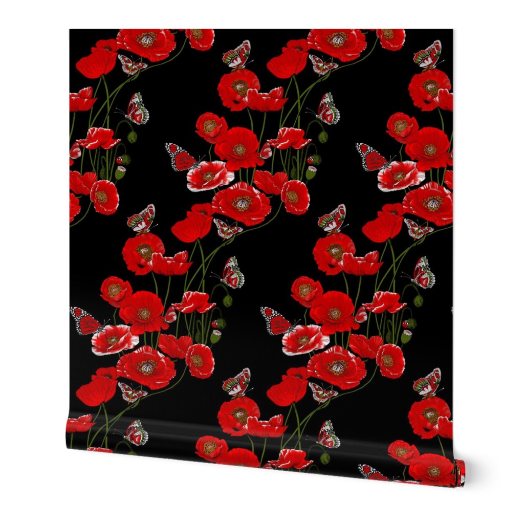 RED_Poppies_on_Black
