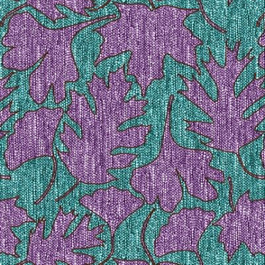 Falling-Leaves3-fabric5-LUMINOSITY-over-eggplant-n-dkturqsweater6jdark-turq-sweater