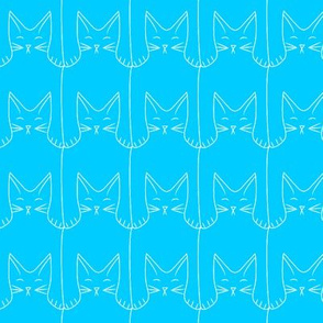 kitties (blue background)