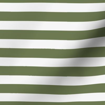 Olive Green Wide Stripe