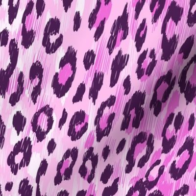 leopard fur in pink colors