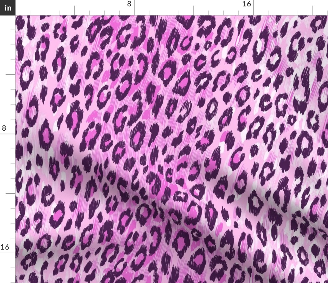 leopard fur in pink colors