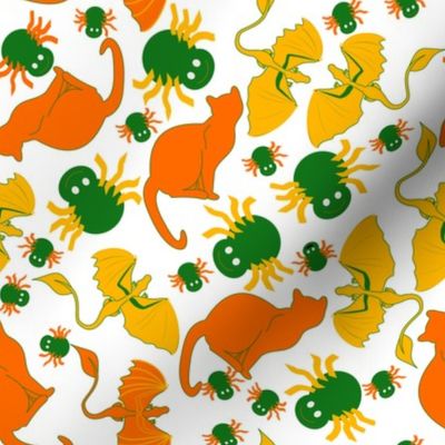 candy corn cats and spiders