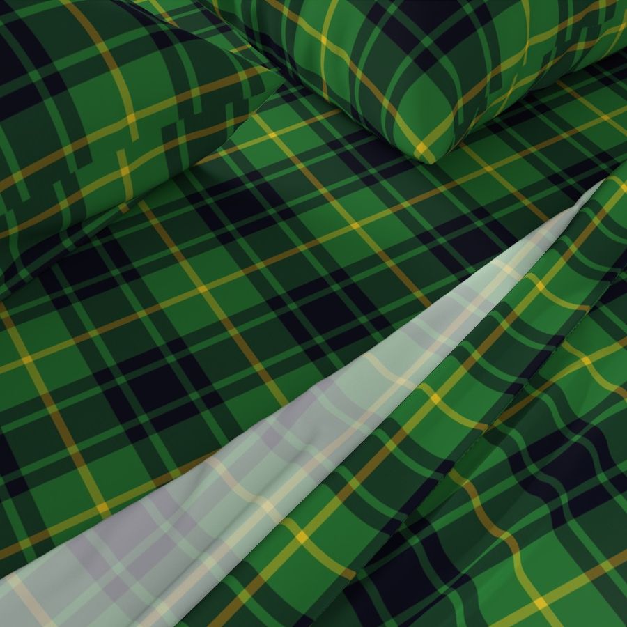 MacArthur tartan , 6" green and black, 1842 Sobieski Stuarts