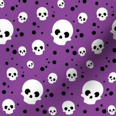 Wee Spooky Skulls - Purple