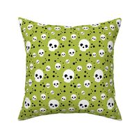 Wee Spooky Skulls - Green