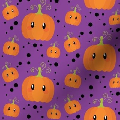 Wee Spooky Pumpkins - Purple