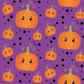 Wee Spooky Pumpkins - Purple