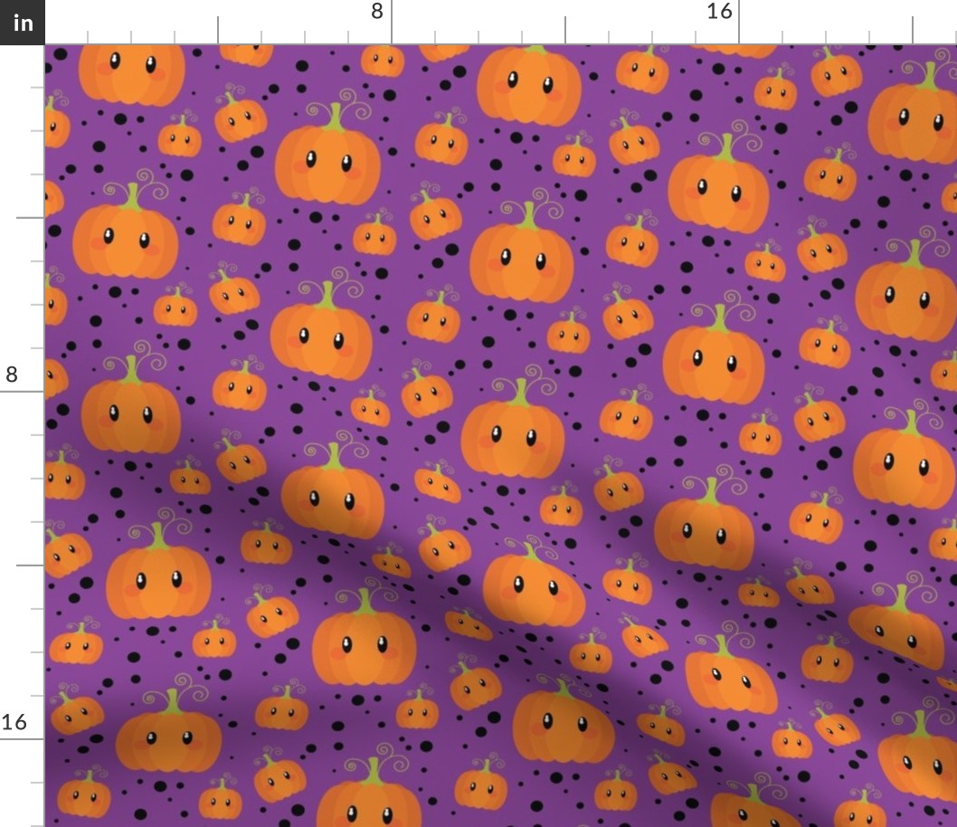Wee Spooky Pumpkins - Purple