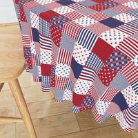 USA Mini Flag Patchwork Quilt Squares