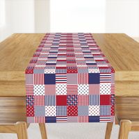 USA Mini Flag Patchwork Quilt Squares