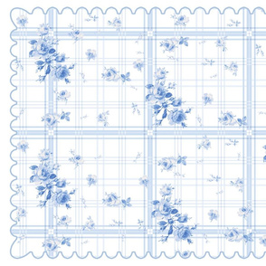 Picnic at Queen's Lily Meadow tea towel