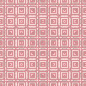 Small White Squares Over Pink