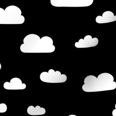 Clouds - Black Background