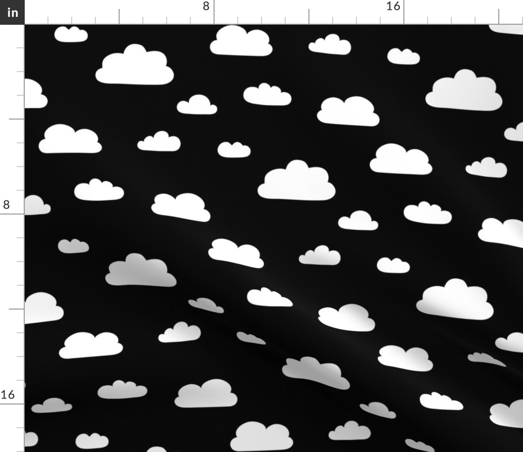 Clouds - Black Background