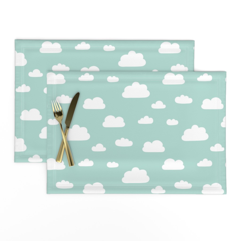 Clouds - Mint background