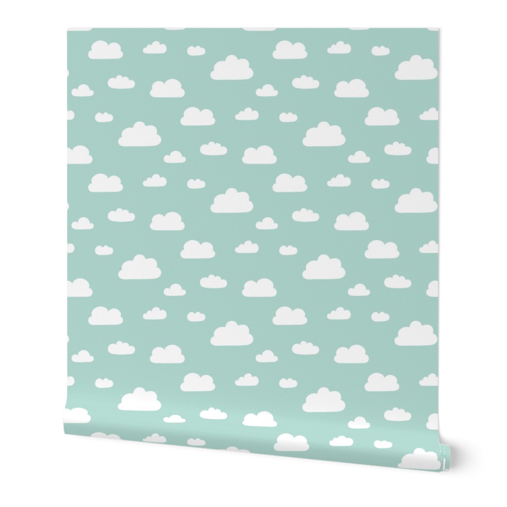 Clouds - Mint background