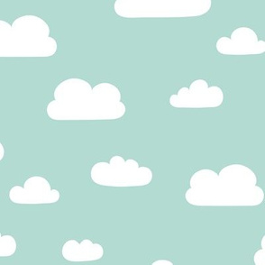 Clouds - Mint background