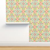 Soft Neon Pastel Boho Pattern