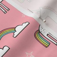 Cute Unicorn Rainbow in Pink