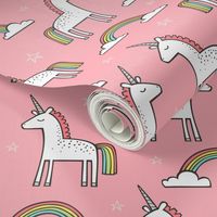 Cute Unicorn Rainbow in Pink