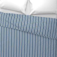 French Ticking ~ Lonely Angel Blue and White ~ Woven 