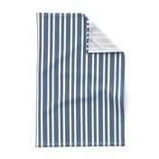 French Ticking ~ Lonely Angel Blue and White ~ Woven 