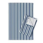 French Ticking ~ Lonely Angel Blue and White ~ Woven 