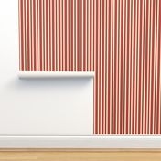 French Ticking ~ Turkey Red and Hameau 
