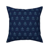 Anchors - Turquoise Indigo