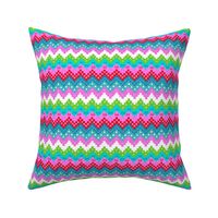 Scandinavian Holiday  chevron in bright colors