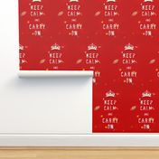 A 4 February 2011 - keep calm and carry on Fabric