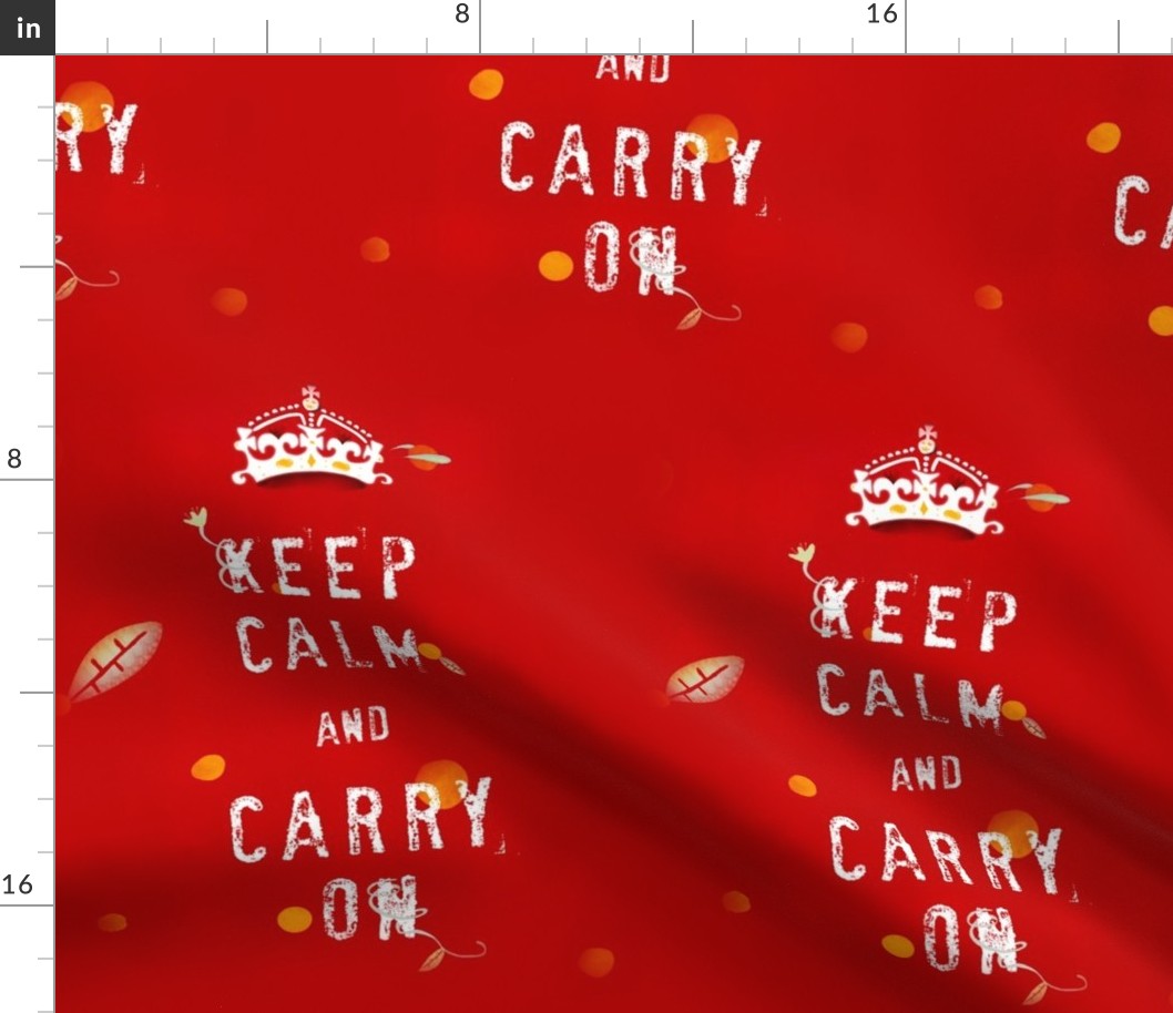 A 4 February 2011 - keep calm and carry on Fabric