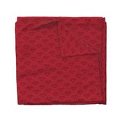 Owl Petroglyph in Curtain Red