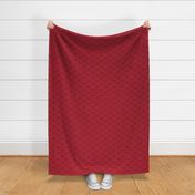 Owl Petroglyph in Curtain Red