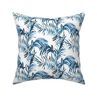 Tropical Palm (indigo linen)