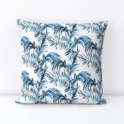 Tropical Palm (indigo linen)