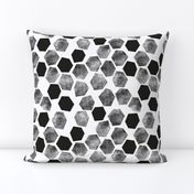 Abstract Hexagons  on white