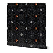 Super Blood Moon Phases Damask - large