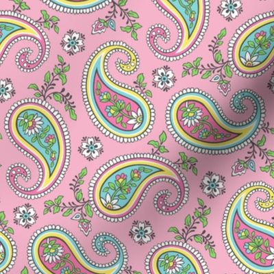 Sweet Paisley on Pink