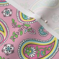 Sweet Paisley on Pink