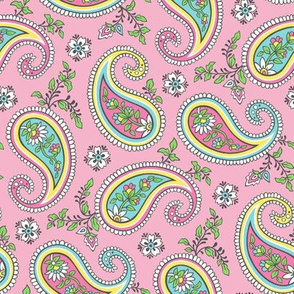 Sweet Paisley on Pink