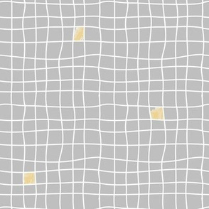 Grey Tiles & Yellow - Carreaux Gris & Jaune