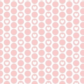 Valentine special: tiny hearts in rose polka dots on white by Su_G_©SuSchaefer
