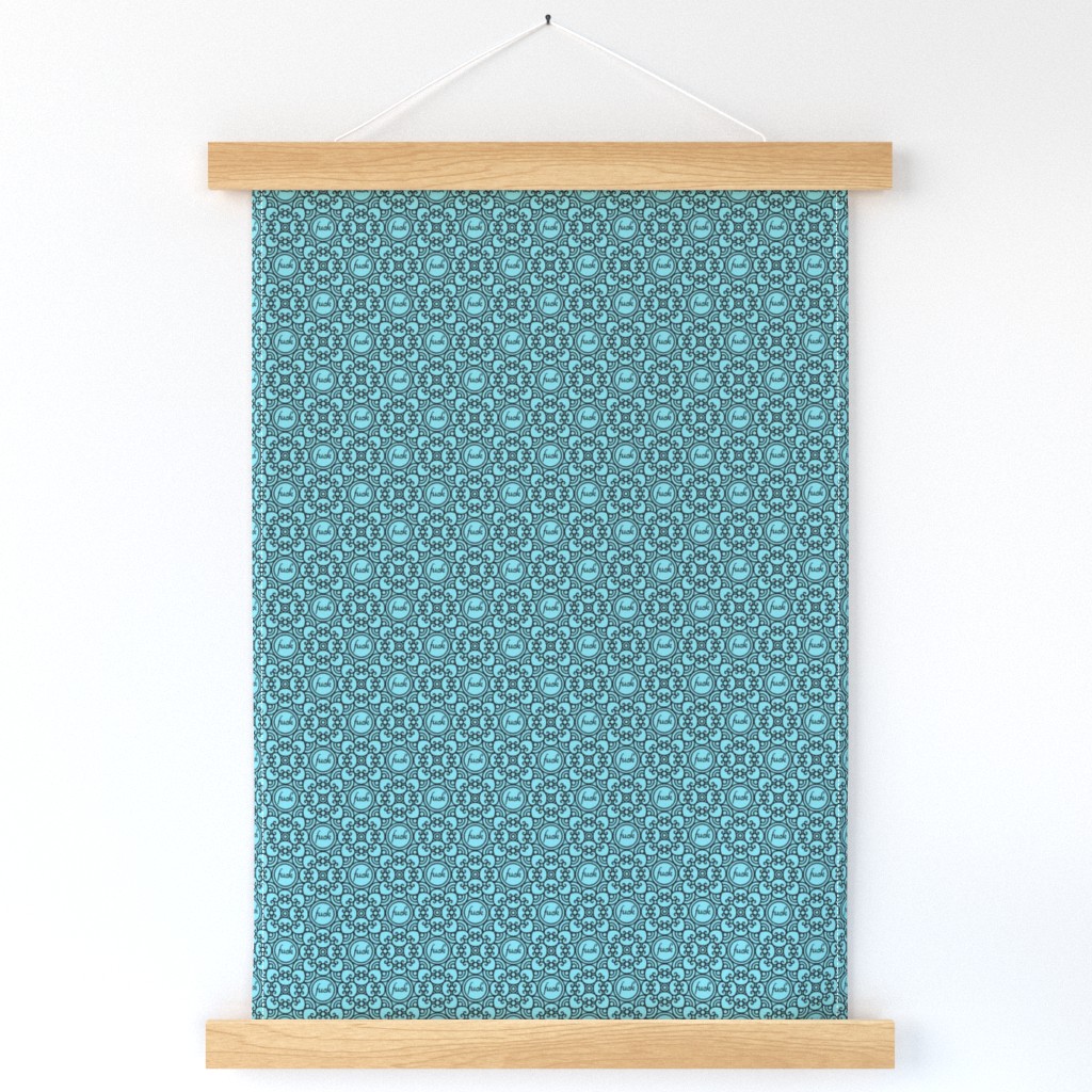 Delicately Speaking Teal 3-Medium