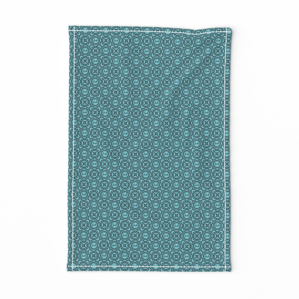 Delicately Speaking Teal 3-Medium