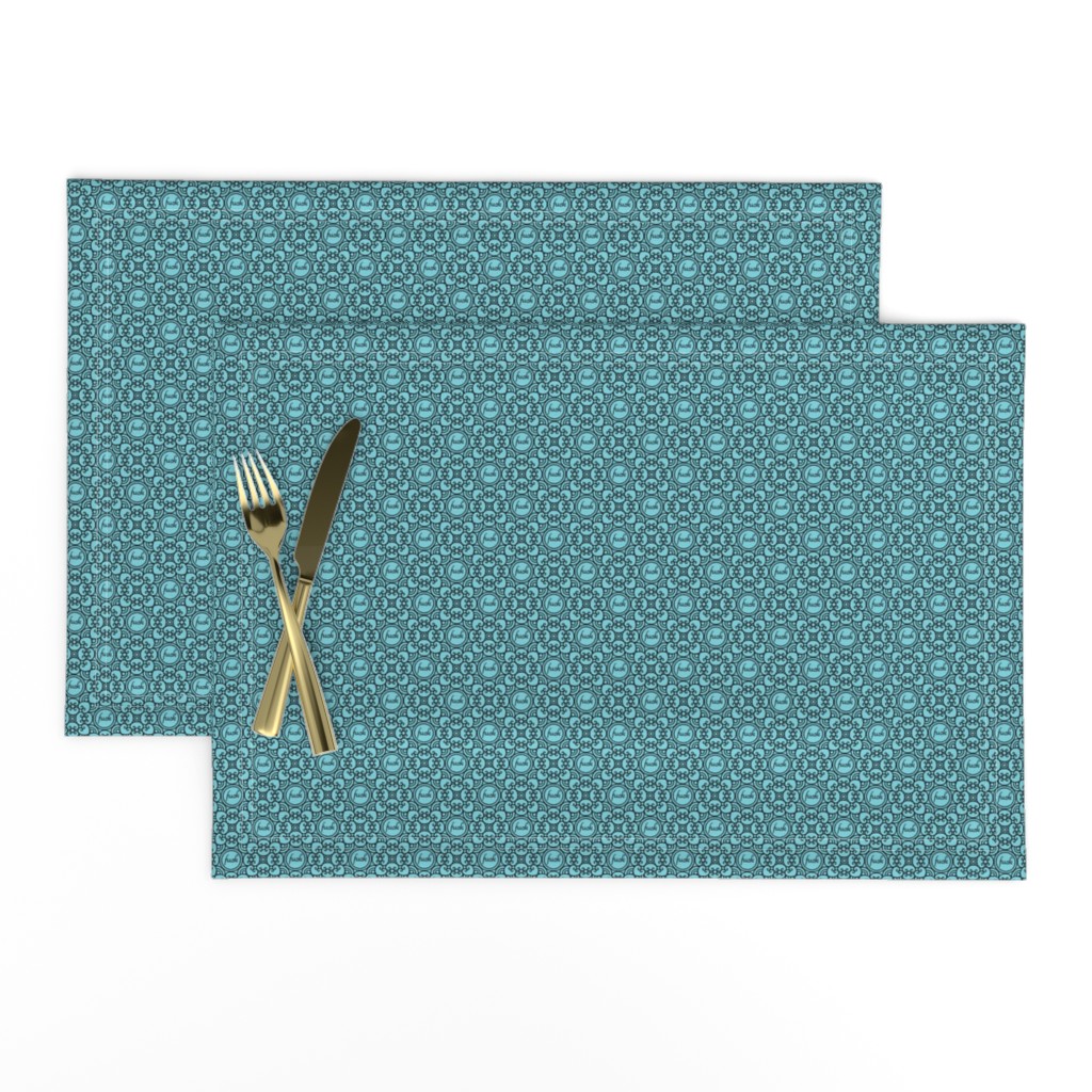 Delicately Speaking Teal 3-Small