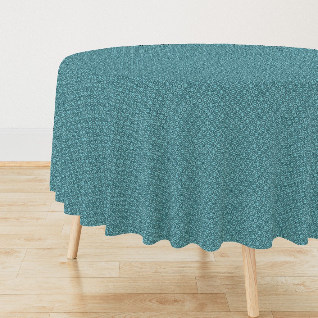 Delicately Speaking Teal 3-Small